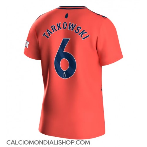 Maglie da calcio Everton James Tarkowski #6 Seconda Maglia 2023-24 Manica Corta